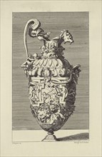 Design for a Vase by René Boyvin; Édouard Baldus, French, born Germany, 1813 - 1889, Paris, France; 1866; Heliogravure
