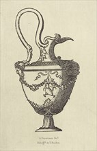 Design for a Vase by Androuet du Cerceau; Édouard Baldus, French, born Germany, 1813 - 1889, Paris, France; 1866; Heliogravure