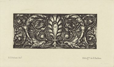 Design by Hans Sebald Beham; Édouard Baldus, French, born Germany, 1813 - 1889, Paris, France; 1866; Heliogravure; 3.7 x 9 cm