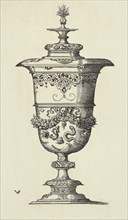 Design for a Vase by Virgil Solis; Édouard Baldus, French, born Germany, 1813 - 1889, Paris, France; 1866; Heliogravure