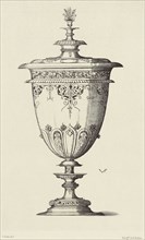 Design for a Vase by Virgil Solis; Édouard Baldus, French, born Germany, 1813 - 1889, Paris, France; 1866; Heliogravure