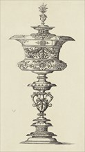 Design by Virgil Solis; Édouard Baldus, French, born Germany, 1813 - 1889, Paris, France; 1866; Heliogravure; 23.7 x 13.2 cm