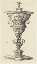 Design by Virgil Solis; Édouard Baldus, French, born Germany, 1813 - 1889, Paris, France; 1866; Heliogravure; 24.1 x 14.5 cm