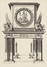 Design for a Fireplace; Édouard Baldus, French, born Germany, 1813 - 1889, Paris, France; 1866; Heliogravure; 27.4 x 19.9 cm