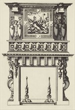 Design for a Fireplace; Édouard Baldus, French, born Germany, 1813 - 1889, Paris, France; 1866; Heliogravure; 26.6 x 18.1 cm