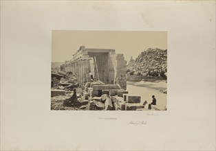 The Colonnade, Island of Philae; Francis Frith, English, 1822 - 1898, Aswan, Aswan Governorate, Egypt; 1857; Albumen silver