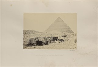 Rock Tombs and Belzoni's Pyramid, Gizeh; Francis Frith, English, 1822 - 1898, Giza, Giza Governorate, Egypt; 1857; Albumen