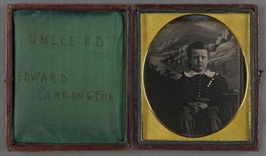 Portrait of Edward Carrington Jr., 'Uncle Ed', Jeremiah Gurney, American, 1812 - 1895, 1842; Daguerreotype