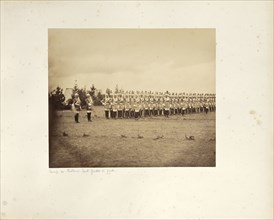 Camp de Châlons: The Cent-Gardes; Gustave Le Gray, French, 1820 - 1884, Chalons, France; 1857; Albumen silver print