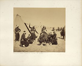 Camp de Châlons: The Zouave storyteller; Gustave Le Gray, French, 1820 - 1884, Chalons, France; 1857; Albumen silver print