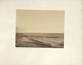 Camp de Châlons: cavalry maneuvers; Gustave Le Gray, French, 1820 - 1884, Chalons, France; 1857; Albumen silver print