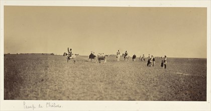 Visitors to the Camp de Châlons; Gustave Le Gray, French, 1820 - 1884, Chalons, France; 1857; Albumen silver print