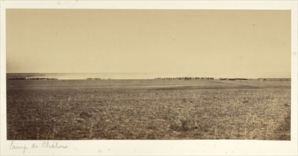 Maneuvers, Camp de Châlons; Gustave Le Gray, French, 1820 - 1884, Chalons, France; 1857; Albumen silver print