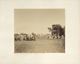 Camp de Châlons: Grenadiers of the Imperial Guard; Gustave Le Gray, French, 1820 - 1884, Chalons, France; 1857; Albumen silver