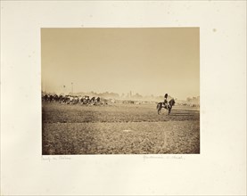 Camp de Châlons: Encampment scene; Gustave Le Gray, French, 1820 - 1884, Chalons, France; 1857; Albumen silver print
