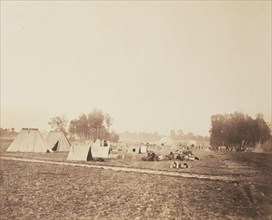 The Bivouac; Gustave Le Gray, French, 1820 - 1884, Chalons, France; 1857; Albumen silver print