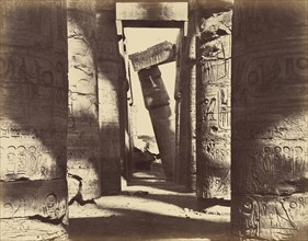 Hypostyle Hall, Temple of Amon, Karnak; Gustave Le Gray, French, 1820 - 1884, 1867; Albumen silver print