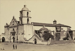 Mission, San Luis Rey de Francia; Carleton Watkins, American, 1829 - 1916, 1880; Albumen silver print