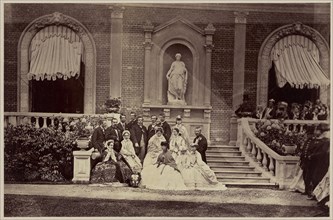 Group of the Royal Family of Orleans...; Camille Silvy, French, 1834 - 1910, England; 1864; Albumen silver print