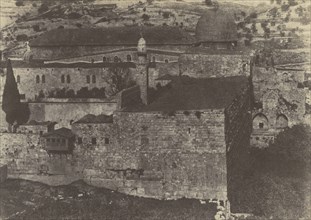 Jerusalem. Enceinte du Temple. Mosquée El-Aksa, angle Sud-Ouest; Auguste Salzmann, French, 1824 - 1872, Louis Désiré Blanquart