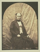 Portrait of seated man; Hippolyte Bayard, French, 1801 - 1887, about 1840 - 1849; Albumen silver print