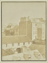 View Over Rooftops; Hippolyte Bayard, French, 1801 - 1887, about 1840 - 1849; Salted paper print; 22.9 x 17.1 cm