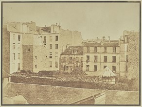 City View over Rooftops; Attributed to Hippolyte Bayard, French, 1801 - 1887, or Attributed to William Henry Fox Talbot
