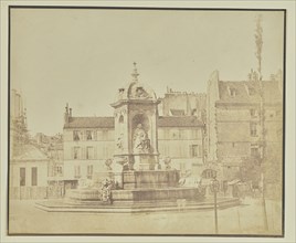 Fontaine Saint-Sulpice; Hippolyte Bayard, French, 1801 - 1887, Paris, France; 1848; Salted paper print; 19.9 × 24.2 cm