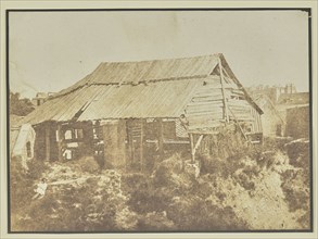 Dilapidated shack; Hippolyte Bayard, French, 1801 - 1887, about 1840–1849; Salted paper print; 16 × 21.9 cm 6 5,16 × 8 5,8 in