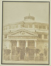 Façade of the Cirque National Building; Hippolyte Bayard, French, 1801 - 1887, Paris, France; about 1847; Salted paper print