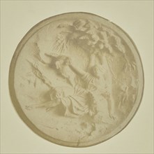 Bas relief of reclining figure; Hippolyte Bayard, French, 1801 - 1887, about 1840 - 1849; Salted paper print; 9.4 x 9.4 cm