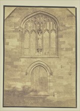 Façade of a Church; Hippolyte Bayard, French, 1801 - 1887, about 1840 - 1849; Salted paper print; 18.4 x 13.3 cm