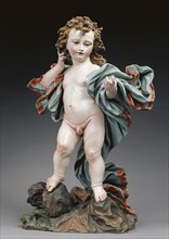 Christ Child; Italian; Genoa, Liguria, Italy; about 1700; Polychromed wood, with glass eyes; 73.7 cm, 29 in