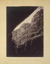Cañon of Kanab Wash, Colorado River, Looking South; William H. Bell, American, 1830 - 1910, Utah, United States; 1873; Albumen