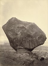 Perched Rock, Rocker Creek, Arizona; William H. Bell, American, 1830 - 1910, Arizona, United States; 1872; Albumen silver print