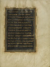Decorated Text Page; Beauvais, probably, France; first quarter of 11th century; Tempera colors, gold, silver, and ink