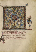 Decorated Text Page; Nicaea, Turkey; early 13th century; Tempera colors and gold leaf on parchment; Leaf: 20.6 x 14.9 cm