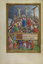 The Crucifixion; Master of James IV of Scotland, Flemish, before 1465 - about 1541, Bruges, Belgium; about 1510 - 1520; Tempera