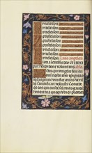 Decorated Text Page; Ghent, Belgium; about 1510 - 1520; Tempera colors, gold, and ink on parchment; Leaf: 23.2 × 16.7 cm