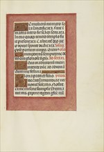 Decorated Text Page; Bruges, Belgium; about 1510 - 1520; Tempera colors, gold, and ink on parchment; Leaf: 23.2 × 16.7 cm