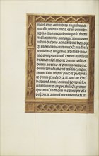 Decorated Text Page; Ghent, Belgium; about 1510 - 1520; Tempera colors, gold, and ink on parchment; Leaf: 23.2 x 16.7 cm
