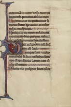 Initial D; Bute Master, Franco-Flemish, active about 1260 - 1290, Northeastern, illuminated, France; illumination about 1270