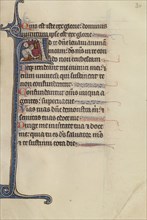 Initial A; Bute Master, Franco-Flemish, active about 1260 - 1290, Northeastern, illuminated, France; illumination about 1270