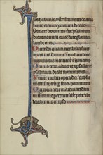 Initial J; Bute Master, Franco-Flemish, active about 1260 - 1290, Paris, written, France; illumination about 1270 - 1280