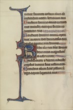 Initial B; Bute Master, Franco-Flemish, active about 1260 - 1290, Paris, written, France; illumination about 1270 - 1280
