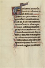 Initial C; Bute Master, Franco-Flemish, active about 1260 - 1290, Northeastern, illuminated, France; illumination about 1270