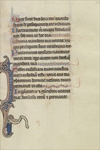 Initial I; Bute Master, Franco-Flemish, active about 1260 - 1290, Northeastern, illuminated, France; illumination about 1270