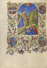 The Agony in the Garden; Spitz Master, French, active about 1415 - 1425, Paris, France; about 1420; Tempera colors, gold