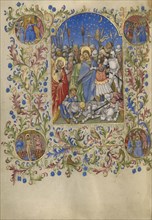 The Betrayal of Christ; Spitz Master, French, active about 1415 - 1425, Paris, France; about 1420; Tempera colors, gold
