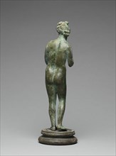 Statuette of Venus; Roman Empire; 1st - 2nd century; Bronze with silver inlay; 25.7 cm, 10 1,8 in